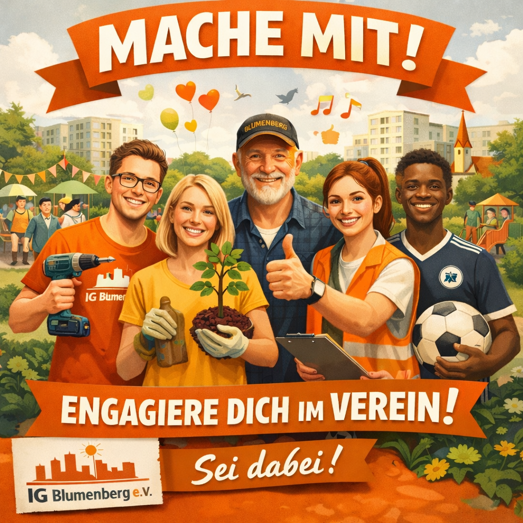 Du betrachtest gerade Gemeinsam für Blumenberg – mit der IG Blumenberg e.V. 💛